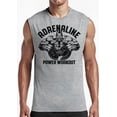 thumbnail image 2 of Gymish Adrenaline Workout Muscle Tank Top for Men – Funny Gym Tank, Lifting Fitness Shirt, Heather Grey, Medium, 2 of 5