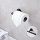 thumbnail image 2 of Matte Black Toilet Paper Holder SUS304 Stainless Steel, Modern Round Tissue Roll Holders Wall Mount, Toilet Paper Roll Dispenser Bathroom 5 inch TP Ho, 2 of 5