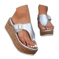 thumbnail image 3 of jiaxiM Black Flip Flops for Women Thong Sandals for Women Wide Dressy Shower Slippers Non- Rubber Sole Orthofeet Shoes for Women Summer Beach Vacation Travel Casual Daily Slides, 3 of 9