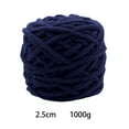 thumbnail image 2 of Abbraccia Chunky Wool Yarn Jumbo Tubular Yarn Giant Wool Yarn DIY Crocheting Bulky Yarn Weight Yarn for Throw Pillow Shoes Weaving Hats Navy Blue, 2 of 9
