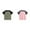 Pink 1PCS & Army Green 1PCS, variant on XEGLSBU 2 Pack Boys Tees Shirts Short Sleeve T-Shirt Color Blocking Round Neck Tees Crew Toddler Top Size 140