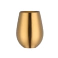 thumbnail image 2 of Vaso de vino de acero inoxidable sin tallo de 500 ml, vaso de vino portátil al aire libre para piscina, camping, cocina, viajes, juego de 4 tazas de metal (oro+plata), 2 of 4