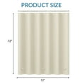 thumbnail image 3 of Bathway Shower Curtain Liner, 72"W x 72"L Waterproof PEVA Plastic Shower Curtain Liner for Bathroom with Magnets, Beige, 3 of 8