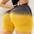 thumbnail image 2 of Pantalones cortos de yoga Sunnimix Amarillo Medio Secado rápido Elástico Cintura Alta, 2 of 8