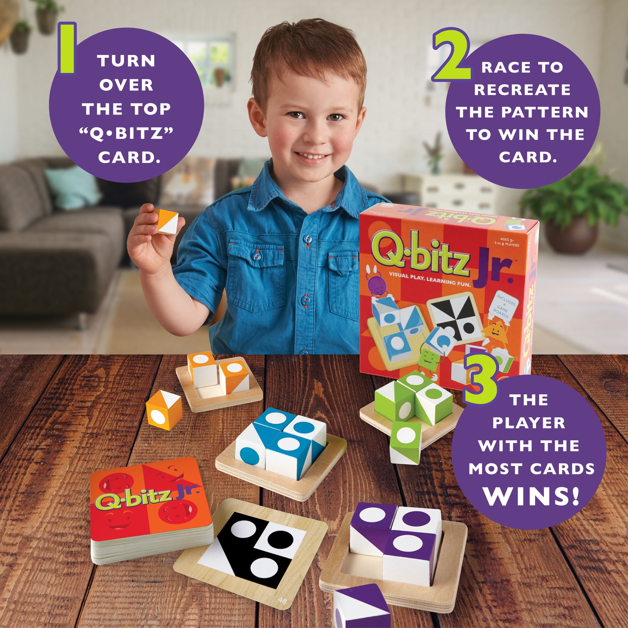 MindWare Q-bitz Jr. STEM Educational Game - 60 Pattern Cards
