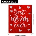 thumbnail image 3 of Best Mum Ever Blanket Mum Blanket Flannel Blanket for Mum Gift for Mum for Women on Her Birthday from Daughter Son(Blue), 3 of 6