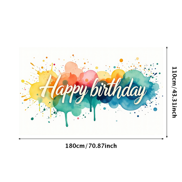 Leopard Print Happy Birthday Backdrop Decoration Banner Party Supplies Photography Props Background Decoration Birthday Party Decor