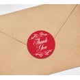thumbnail image 4 of Darling Souvenir Bordure Tourbillon Ronde 1,6 Pouces Autocollants Rouges Merci Cadeau Non Personnalisé-45 Pcs, 4 of 4