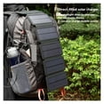 thumbnail image 3 of Foldable USB Solar Panel Monocrystal Solar Cell Folding Waterproof 5 Panels Outdoor Portable Mobile Phone Power Battery Charger ,Easy to Install, 3 of 7