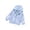 Blue, variant on Toddler Kids Baby Girls Boys Cartoon Rainbow Print Jacket Zipper Hooded Windproof Coat Outwear,Color:Pink