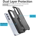 thumbnail image 4 of Takfox Shockproof Hard Plastic & Rubber Hard Shell Cell Phone Case for Galaxy A35/A55 5G, Black, 4 of 11