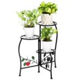thumbnail image 3 of Zimtown Country Apple Plant Stand Shelf Holds 3-Flower Pot, 3 of 7