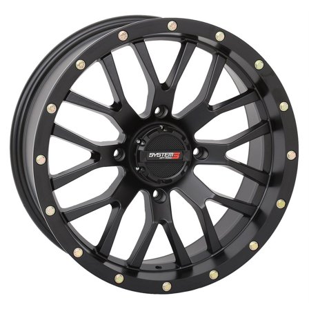 System 3 ST-3 18x7 ATV/UTV Wheel - Matte Black (4/137) 4 3 [18S3-1137]