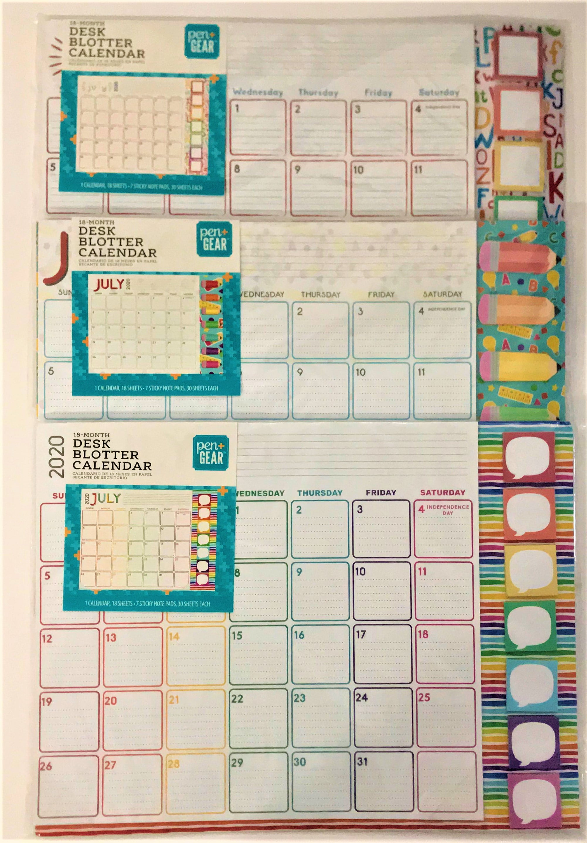 Pen + Gear Monthly Blotter Calendar Assortment Each Sold Separately