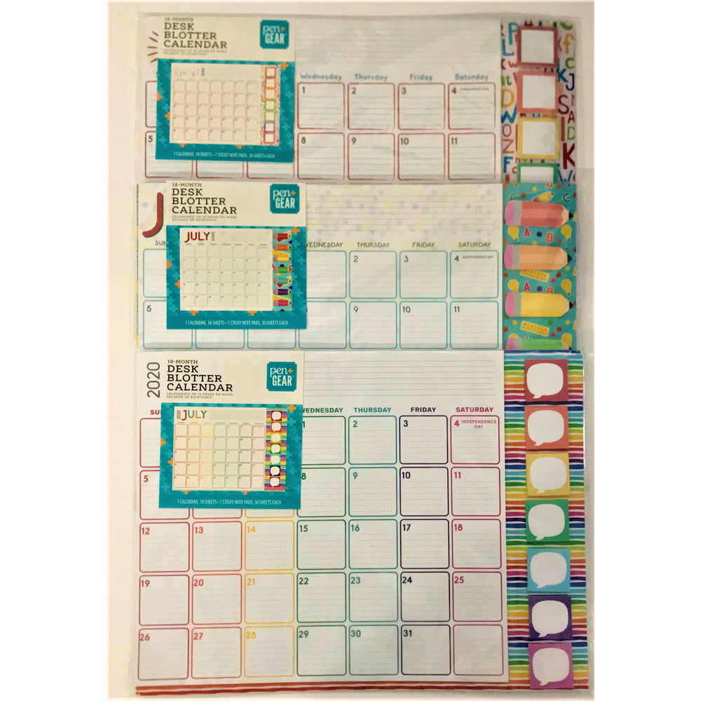 Pen + Gear Monthly Blotter Calendar Assortment Each Sold Separately
