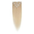 thumbnail image 3 of MY-LADY Blonde Clip in 100% Remy Human Hair Extensions 8Pcs Full Head Weft Highligh Hairpiece Long Straight #60 Platinum Blonde 22inch, 3 of 10