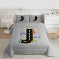 thumbnail image 2 of Manfei Kawaii Toy Race Car Full Size Comforter Sets,Colorful Vehicle Theme Bedding Comforter Set,First Letter J Bedding Sets For Kid,Super Cozy Room Decor Reversible,3pcs, 2 of 8