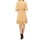 thumbnail image 3 of INSPIRE CHIC Vestido A-Line de Chifón con Mangas 3/4 y Volantes en el Dobladillo L Khaki, 3 of 8