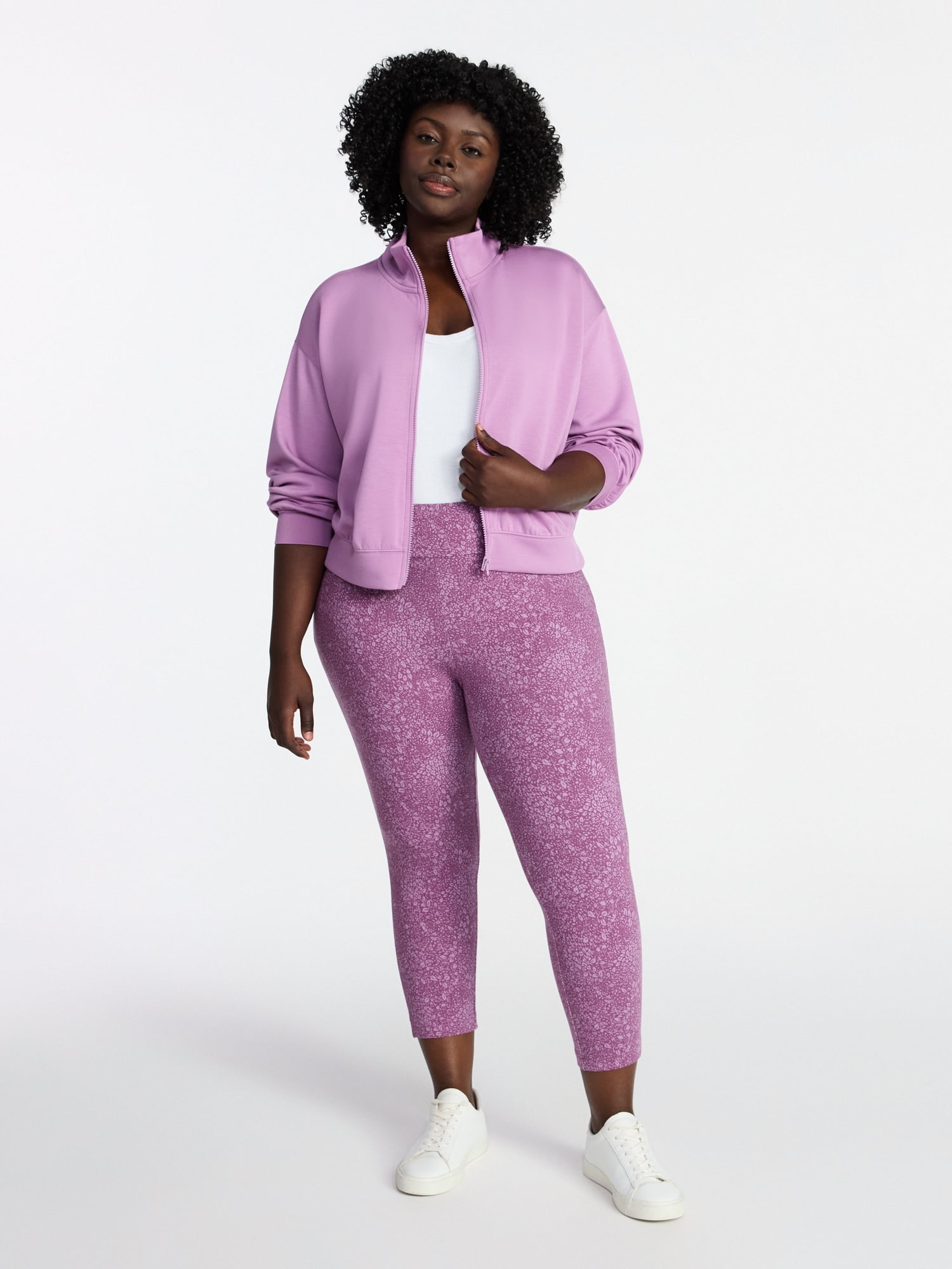 Terra & Sky Women's Plus Size Capri Legging, Sizes 0X-5X