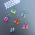thumbnail image 5 of 1 Pair Fashion Lovely Candy Color Cartoon Gummy Bear Resin Dangle Drop Earrings, 5 of 13