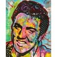 thumbnail image 2 of Dean Russo Collection 26x32 Black Ornate Wood Framed with Double Matting Museum Art Print Titled - Elvis, 2 of 4