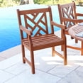 thumbnail image 2 of Brown Patio Armchair with Diagonal Design, 2 of 3