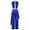 Royal Blue, variant on HULIJA Women Praise Dance Dresses Sleeveless Asymmetric Overlay Dress with Pants Black L