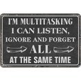 thumbnail image 1 of Letrero Chapa Metal Con Texto en Inglés "I Can Listen" Pintura Hierro Rectangular para Pared Bar 30x20cm, 1 of 9