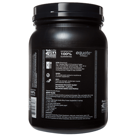 Equate Whey Protein Supplement Vanilla