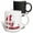 Multicolor, variant on 3drose, the Flag of Denmark in the Outline Map of the Country and Name, Denmark., 11oz Mug
