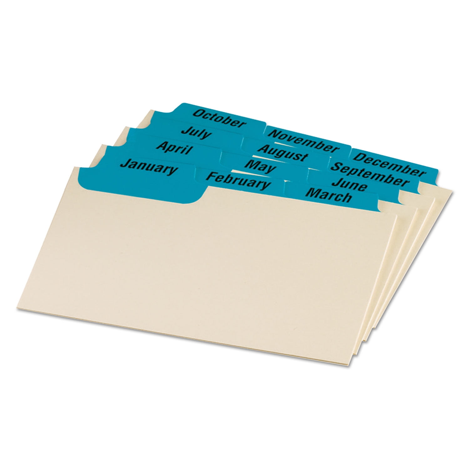 Alphabetical Assorted Colors Oxford Index Card Guides with Laminated Tabs A-Z 3514 2 Pack of 25 Guides per Set 3 x 5 Size 
