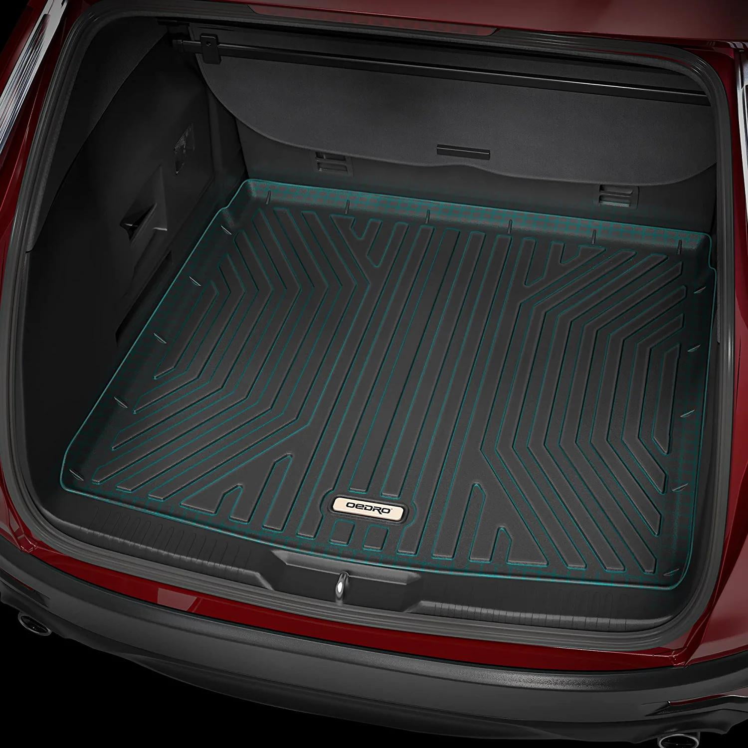 RVNI Floor Mats for 2022-2024 2025 Jeep Wagoneer (Behind The 3rd Row Seats) Custom Fit All Weather Rear Cargo Trunk Floor Mat