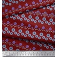 thumbnail image 3 of Soimoi Rayon Fabric Leaves & Floral Artistic Print Sewing Fabric Yard 56 Inch Wide, 3 of 3