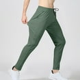 thumbnail image 2 of Wyobmus Men's Thin Sweatpants Tapered Joggers for Men Sport Pants for Workout Jogging Running Green, 2 of 9