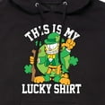 thumbnail image 3 of Garfield - This Is My Lucky Shirt - Men's Pullover Hooded Fleece Sweatshirt, 3 of 5
