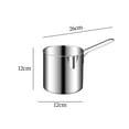 thumbnail image 4 of AMLESO Stainless Steel Deep Fryer Pot Detachable Small Solid Handle High Fryer Pan Deep, 4 of 4