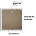 thumbnail image 5 of Americanflat 12x12 Frame with Round-Shaped Mat Shatter-Resistant Glass elevate cherished photos - White, 5 of 9