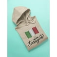 thumbnail image 3 of Buon Ferragosto Italy Flag Hoodie Men -Image by Shutterstock, Male Medium, 3 of 4
