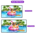 thumbnail image 5 of Hello Summer Chesapeake Bay Retriever at Swimming Pool Flamingo Swim Ring Desk Mat Full Keyboard Mouse Pad Chessie Dog Lover Large Mousepad - 12009, 5 of 5