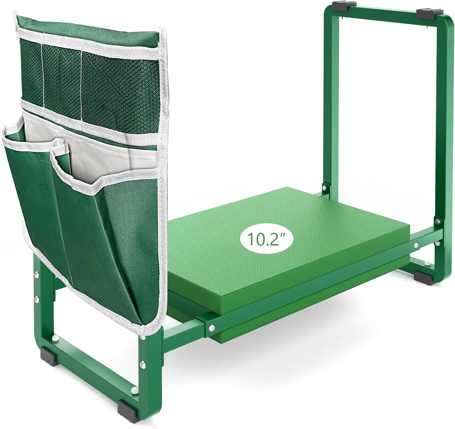 Garden Kneeler and Seat, 10.2" Wider Heavy Duty Thick Gardening Bench for Kneeling and Seat - Multifunctional Kneeler Bench, Gardening Gifts for Women, Seniors Grandparents, Black