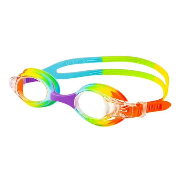 Gafas de natación para niños, gafas de natación transparentes, a prueba de fugas, protección para natación, accesorios, fiestas, buceo. Colorido