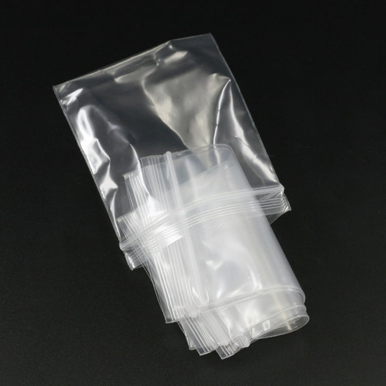100pcs Reclosable Plastic Bag Clear Zip Lock Bags Storage Packaging Je –  Rosebeading Official