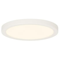 Westinghouse 6112000 7" Wide Led Flush Mount Drum Ceiling Fixture - White