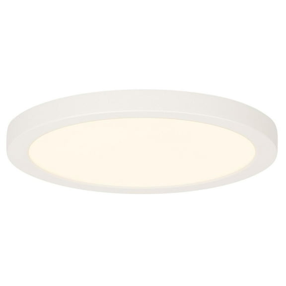 Westinghouse 6112000 7" Wide Led Flush Mount Drum Ceiling Fixture - White