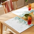 thumbnail image 4 of Watercolor Eucalyptus Placemats Set of 1, Leaves Non-Slip Place Mats Washable Table Mats for Kitchen Dining Table Decorations Indoor/Outdoor, 4 of 9