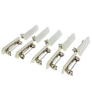 50 Pack - Safety Bar Pins with Adhesive Sticky Back & Metal Locking Clasp - Blank Safety Pin Backing for ID Badges, Nametags, Ribbons, and Crafting by Specialist ID