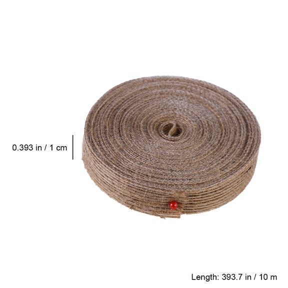 WHAMVOX Burlap Ribbon Jute Twine Rope for Crafts, Wrapping, Projects in Color