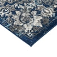 thumbnail image 5 of Luxee Designs Alexandria Collection – 2×3 ft – Medallion Area Rug – Bordered, High-Traffic, Pet-Friendly, Stain Resistance – Ivory Navy, 5 of 10