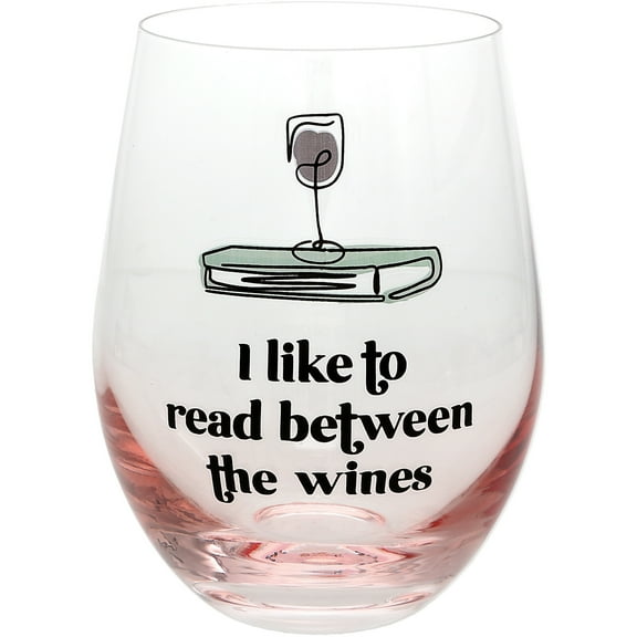 Pavilion Gift Company - Between the Wines - 18 oz Stemless Wine Glass