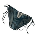thumbnail image 5 of ZenCart Women's Sexy Strap Satin Panties Low Rise See Through Invisible Thongs Hollow Out Thin Mesh Sheer Briefs, 5 of 8